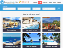 Tablet Screenshot of bodrumkiralikevler.com